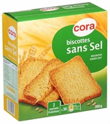 CORA BISCOTTES NATURE SANS SEL CORA BISCOTTES NATURE SANS SEL