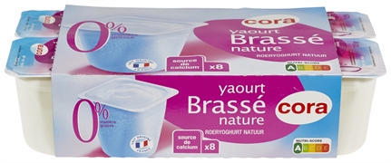 CORA YAOURT BRASSÉ NATURE 0% CORA YAOURT BRASSÉ NATURE 0%
