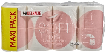 DELHAIZE PAPIER TOILETTE EXTRA SOFT 4 PLIS DELHAIZE PAPIER TOILETTE EXTRA SOFT 4 PLIS
