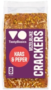 TASTYBASICS CRACKERS RICHES EN FIBRES FROMAGE ET POIVRE TASTYBASICS CRACKERS RICHES EN FIBRES FROMAGE ET POIVRE