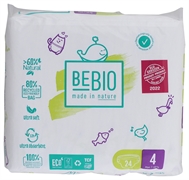 BEBIO COUCHES ÉCOLOGIQUES JETABLES MAXI TAILLE 4 BEBIO COUCHES ÉCOLOGIQUES JETABLES MAXI TAILLE 4