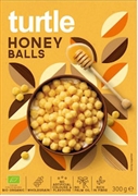 TURTLE BOULES DE MAÏS CROUSTILLANTES ENROBÉES DE MIEL, BIOLOGIQUES.