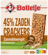 BOLLETJE 45% CRACKER AUX GRAINES GRAINES DE TOURNESOL ET GRAINES DE SÉSAME