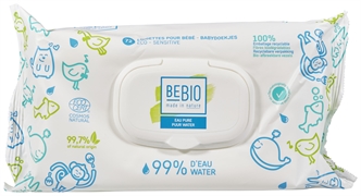 BEBIO LINGETTES POUR BÉBÉ 99% EAU