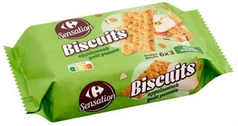CARREFOUR SENSATION BISCUITS GOÛT POMME