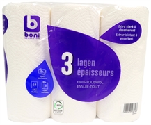 BONI SELECTION (COLRUYT) ESSUIE-TOUT CLASSIC TRIPLE ÉPAISSEUR