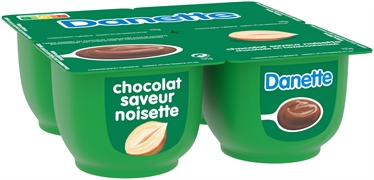 DANONE DANETTE CHOCOLAT SAVEUR NOISETTES