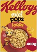 KELLOGG'S ANNEAUX DE CEREALES COMPLETES MELANGEES AU MIEL, ENRICHI EN VITAMINES ET FER