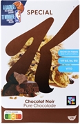 KELLOGG'S PÉTALES DE RIZ, BLÉ COMPLET ET ORGE, AVEC DES COPEAUX DE CHOCOLAT NOIR, ENRICHIS EN VITAMINES ET FER