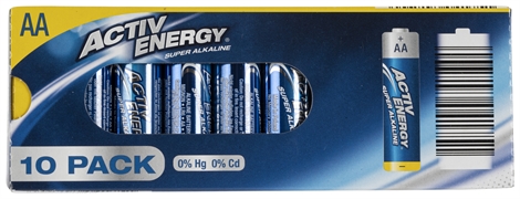 ACTIV ENERGY (ALDI) PILES AA