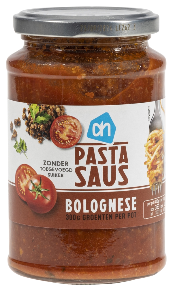 Test ALBERT HEIJN PASTASAUS BOLOGNESE Testachats santé