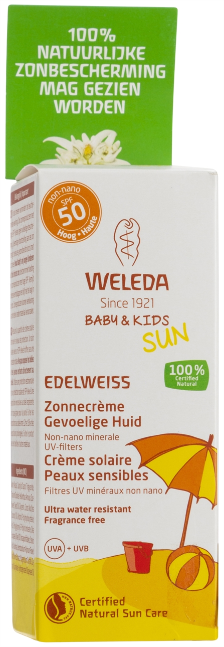 Test WELEDA EDELWEISS SUNSCREEN LOTION SENSITIVE SPF 50 - Testachats santé